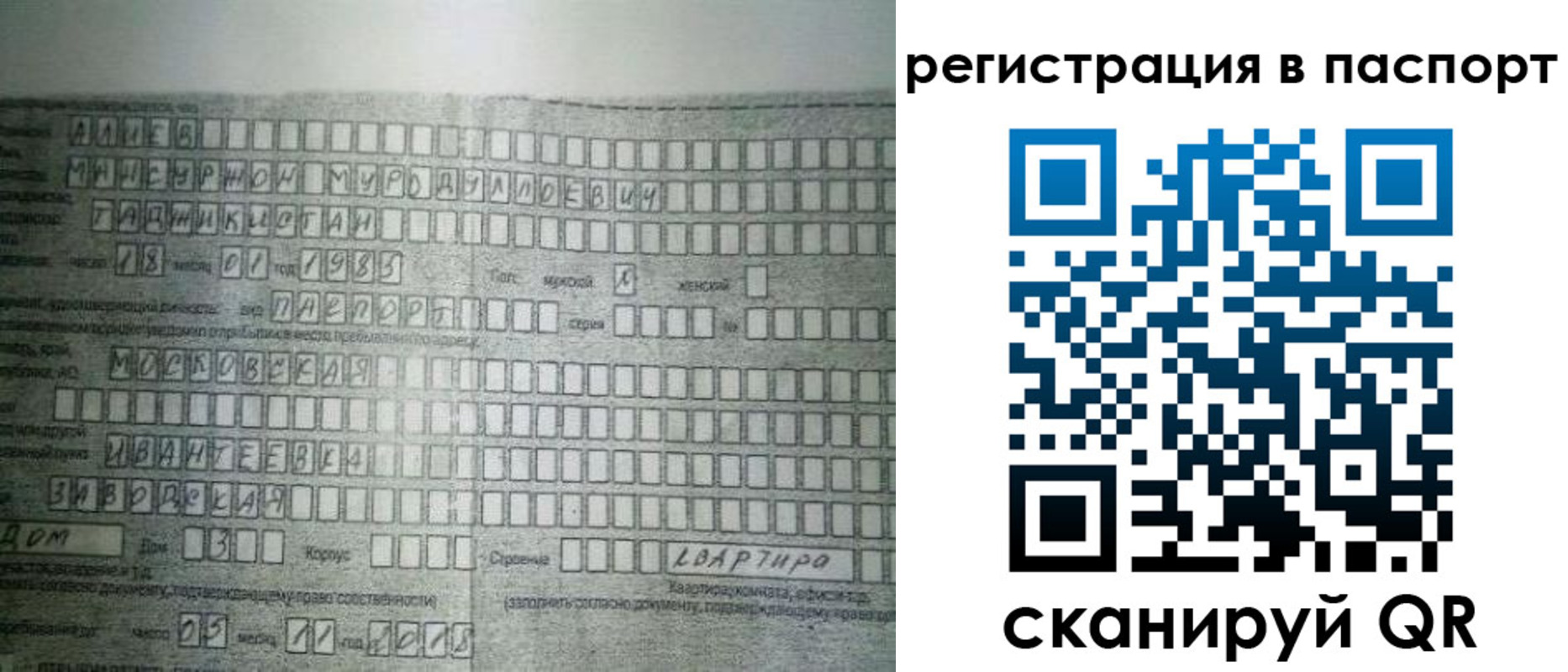 временная регистрация законно в Елизово